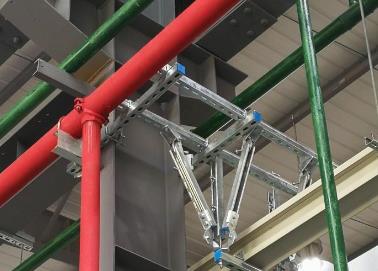 沿河该抗震支架的整体式支吊架结构协调性好